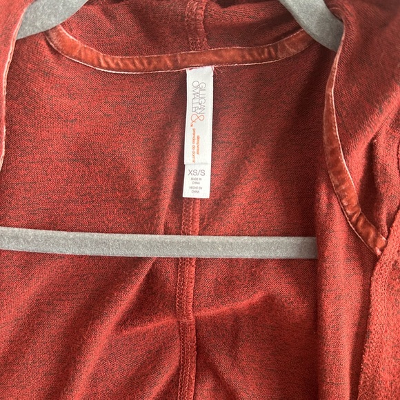 Target/Dark red/XS/S/hooded open robe - Picture 3 of 3